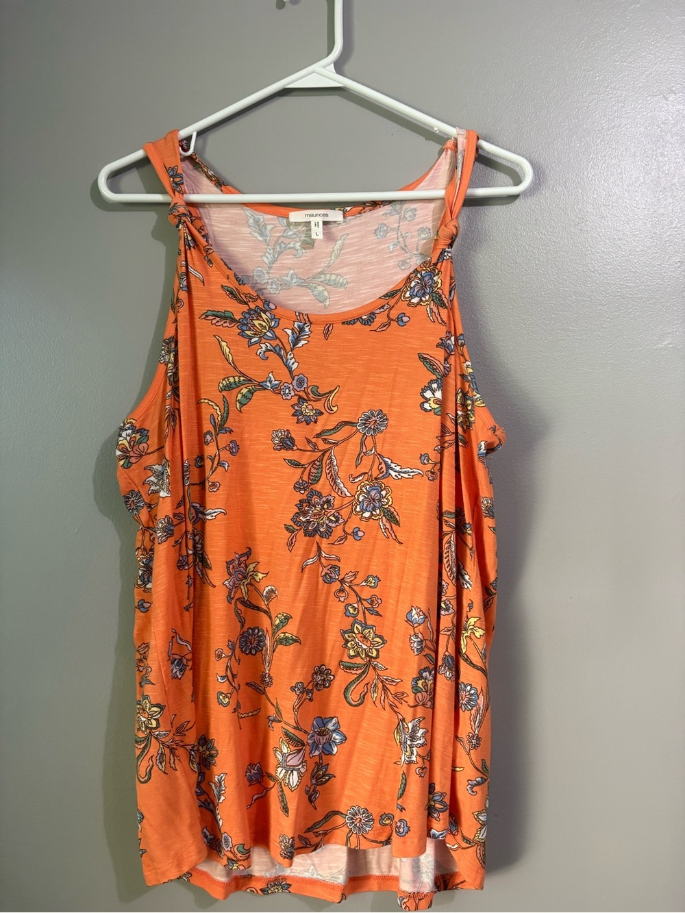 Maurice’s Floral Knot Strap Tank Top